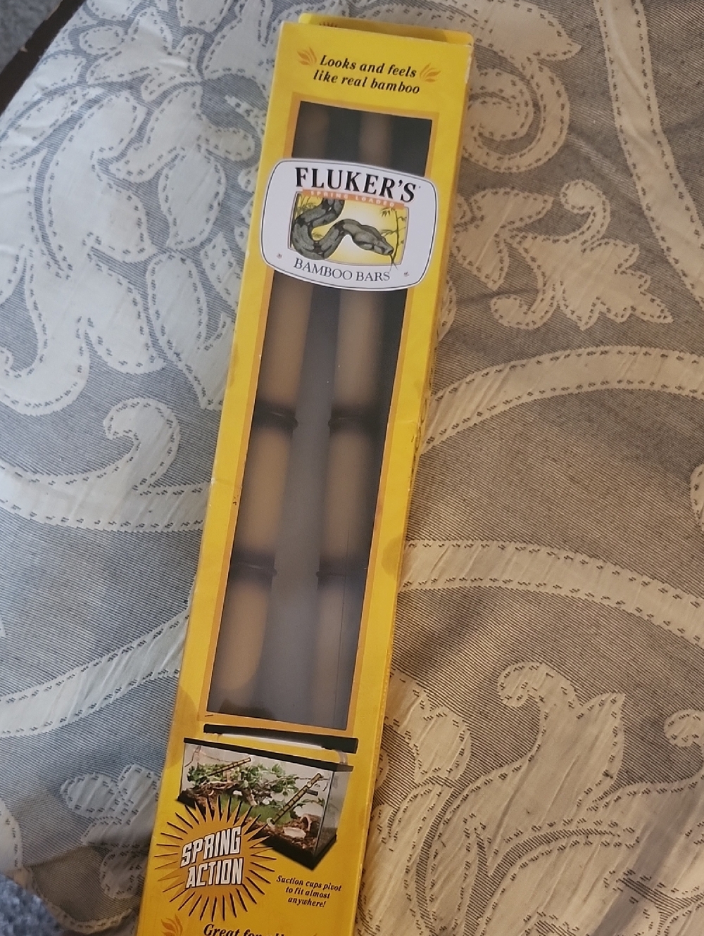 Bamboo Bars Reptile Climbing Perch - Brown